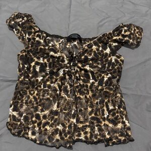 Leopard Print Women's Top